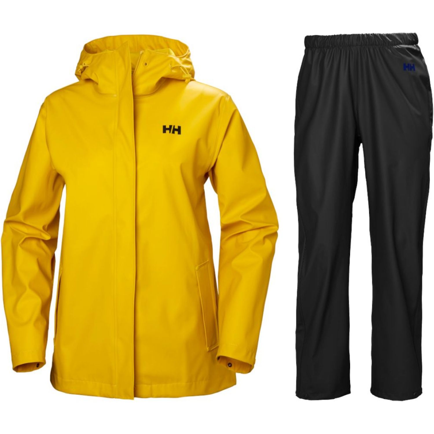 Helly Hansen Moss regnsæt, dame, gul/sort