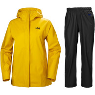 Helly Hansen Moss regnsæt, dame, gul/sort