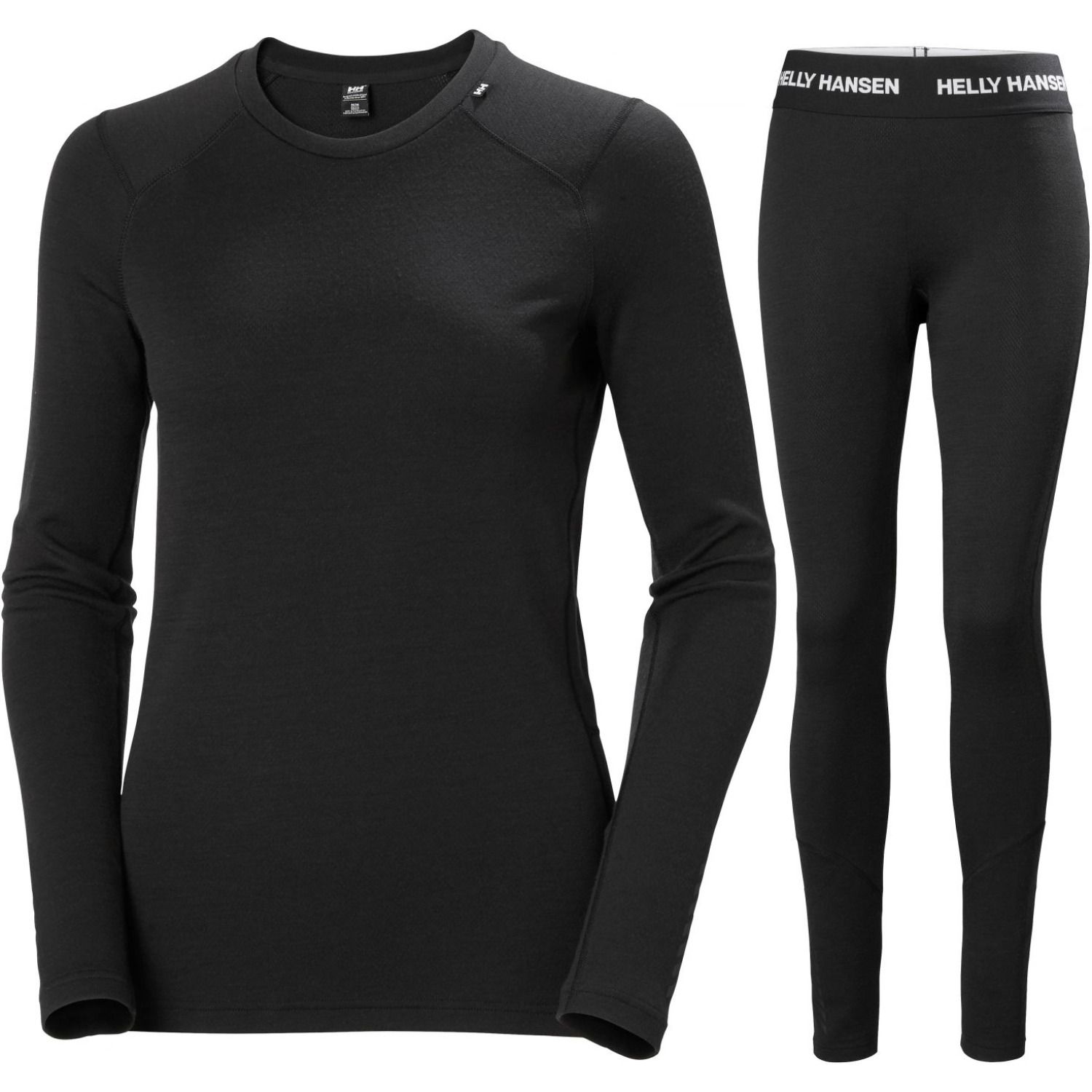 Helly Hansen Lifa Merino Midweight, sæt, dame, sort