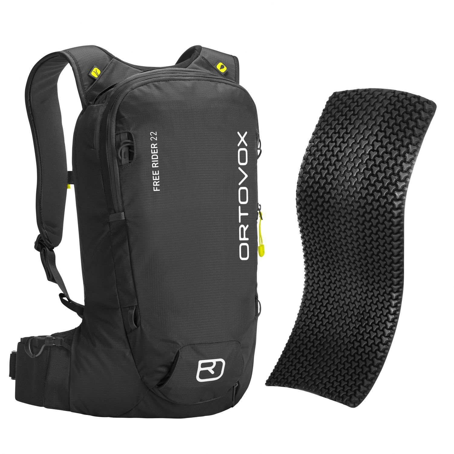 Ortovox Free Rider 22 + Spine Protector, black raven