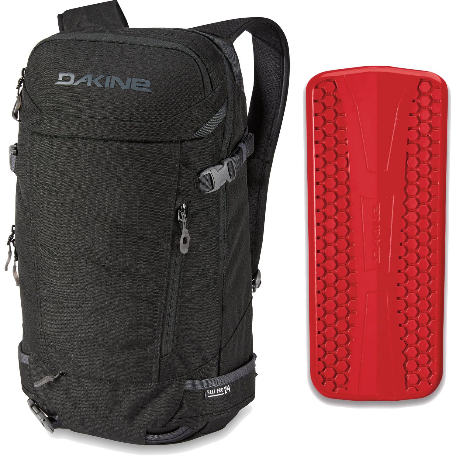 Dakine Heli Pro 24 + Impact Spine Protector, zwart