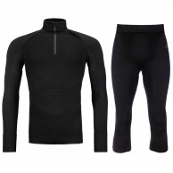 Ortovox 230 Competition 1/2 zip / 3/4 pant, Set, Herr, Svart