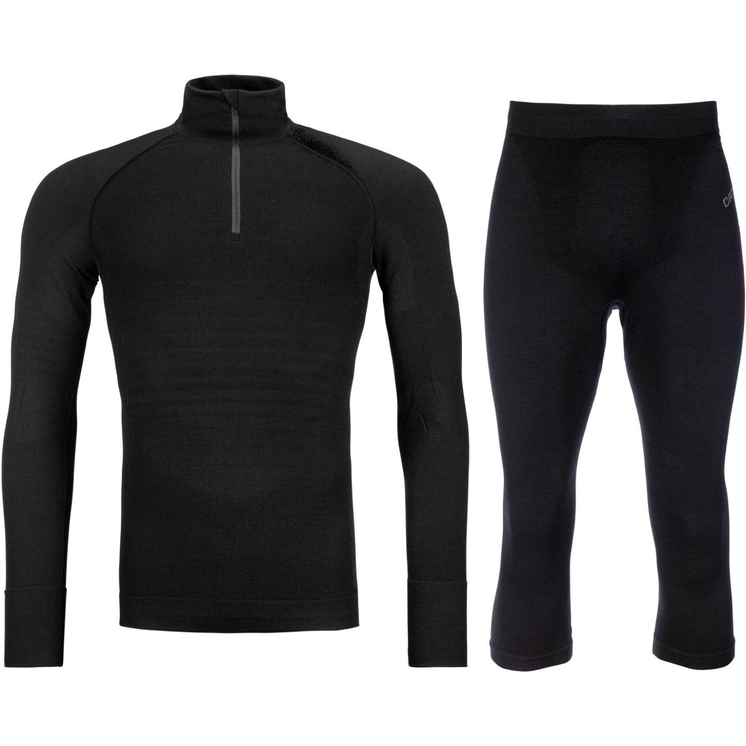 Ortovox 230 Competition 1/2 zip / 3/4 pant, sett, herre, svart