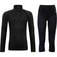 Ortovox 230 Competition 1/2 zip / 3/4 pant, sett, dame, svart