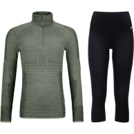 Ortovox 230 Competition 1/2 zip / 3/4 pant, sett, dame, grå/svart