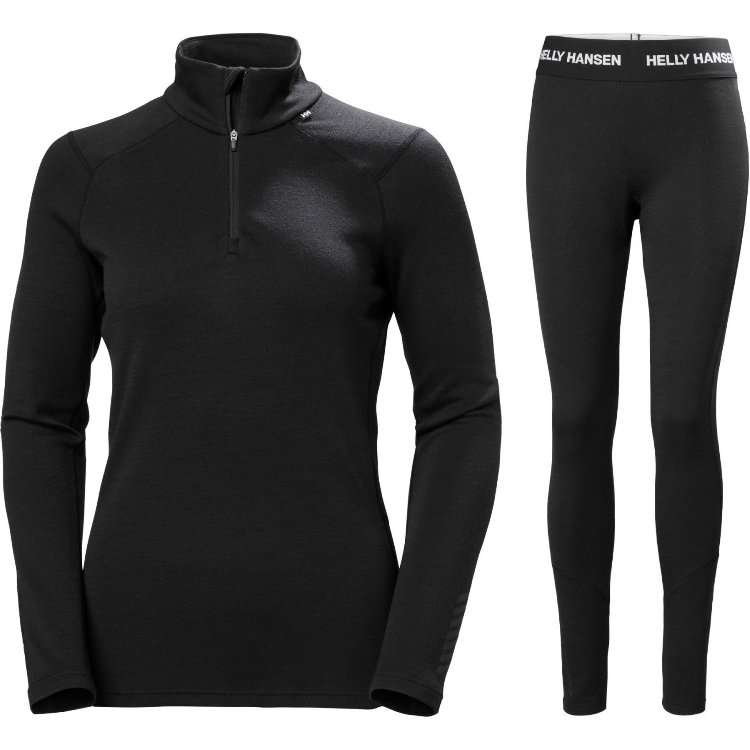 Helly Hansen Lifa Merino Midweight H/Z, sett, dame, Black