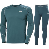 Helly Hansen Lifa Active skiundertøj, sæt, herre, turkisgrøn