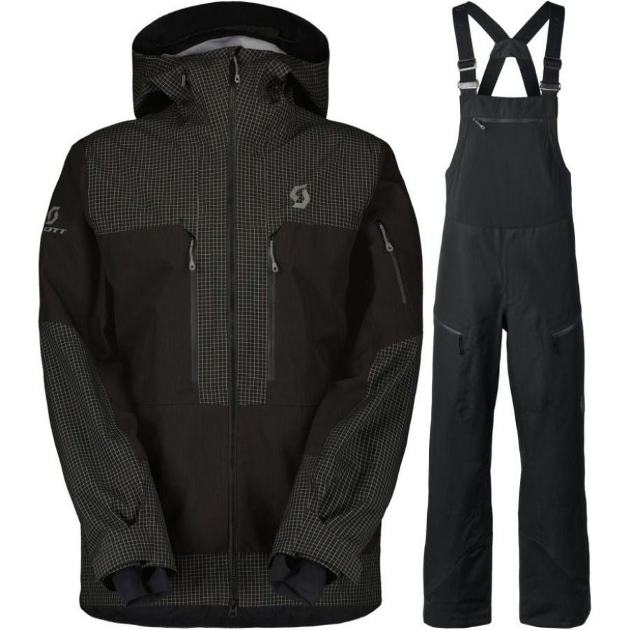 Scott Ultimate Vertic Ripstop 3L, skisæt, herre, sort