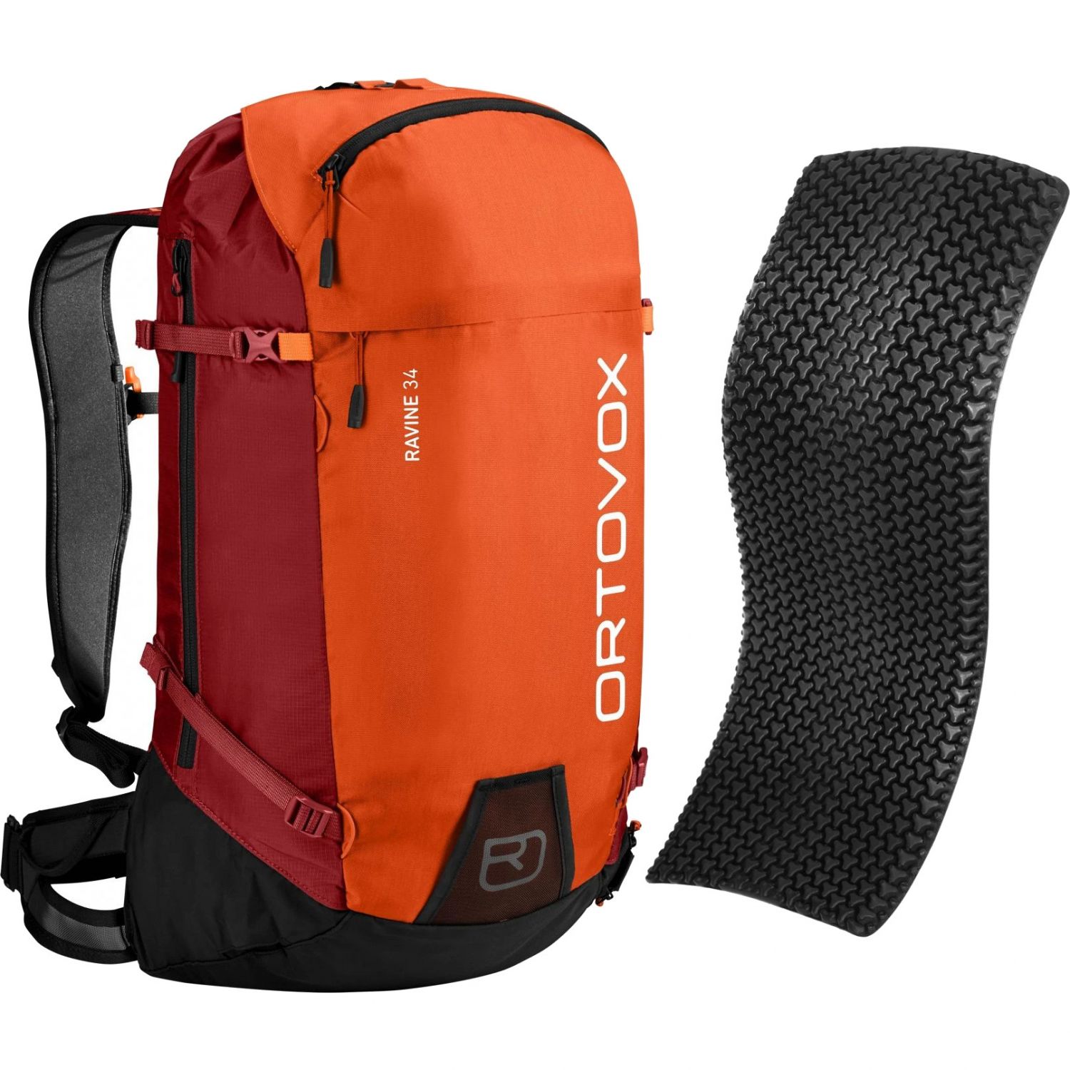 Ortovox Ravine 34 + Spine Protector, hot orange