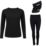 Helios Merino One, sett + hals, dame, Black
