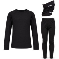 Helios Merino One, sett + hals, Junior, Black