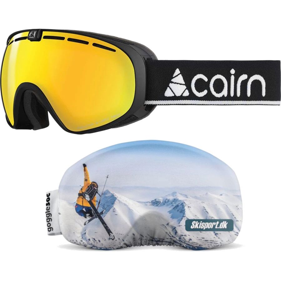 Cairn Spot SPX1000, OTG, mat black + gogglesoc skisport