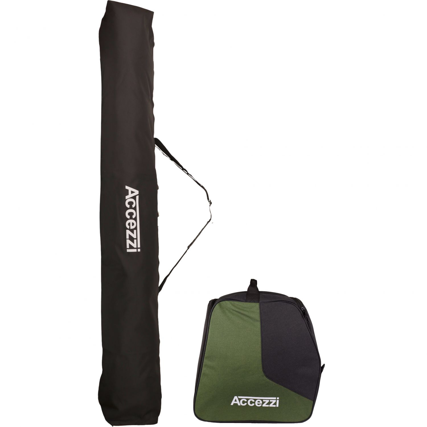 Accezzi Wagrain Ski Bag 190 cm + Accezzi Boot Bag mørkegrøn