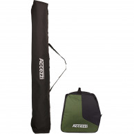 Accezzi Wagrain Ski Bag 190 cm + Accezzi Boot Bag Mörkgrön