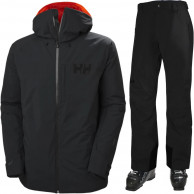 Helly Hansen Powderface/Legendary skiset, Herr, Svart