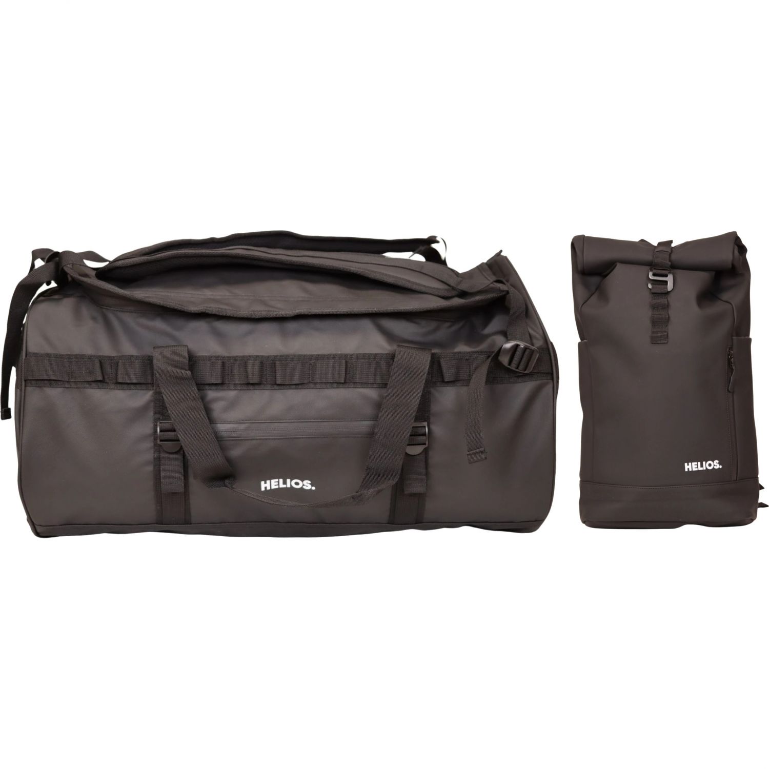 Helios Adventure Duffel Bag, 60L + Helios Urban, rygsæk, 26L, sort