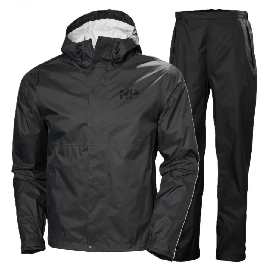 Helly Hansen Loke 2.0 komplet przeciwdeszczowy, męski, czarny