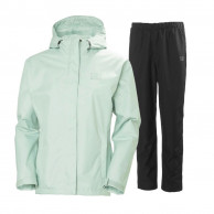 Helly Hansen Seven J Regenanzug, Damen, Hellgrün/Schwarz