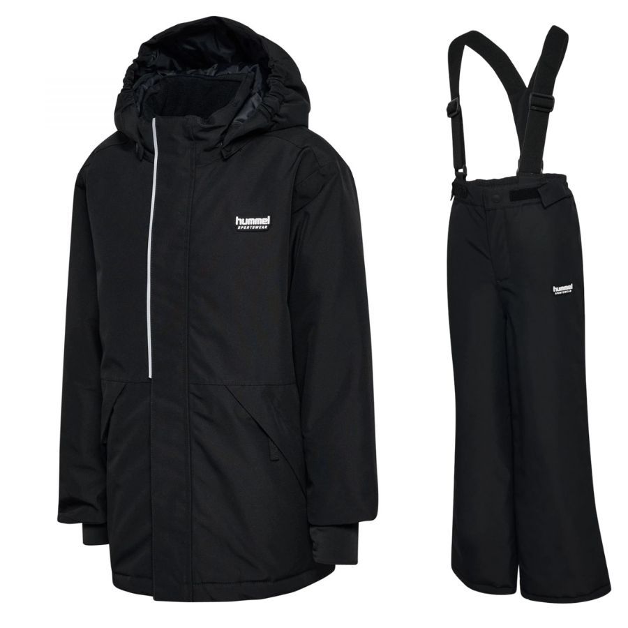Hummel hmlJR Snow WP 10K conjunto, negro, junior