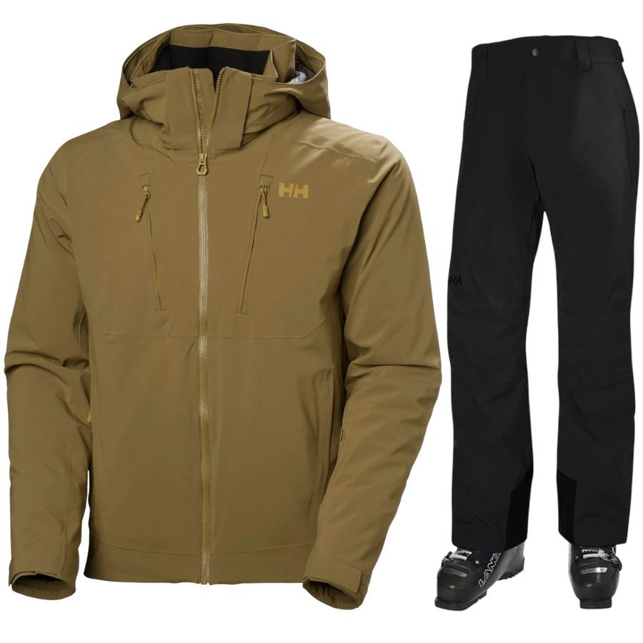 Helly Hansen Alpha 4.0/Legendary, skisæt, herre, brun/sort