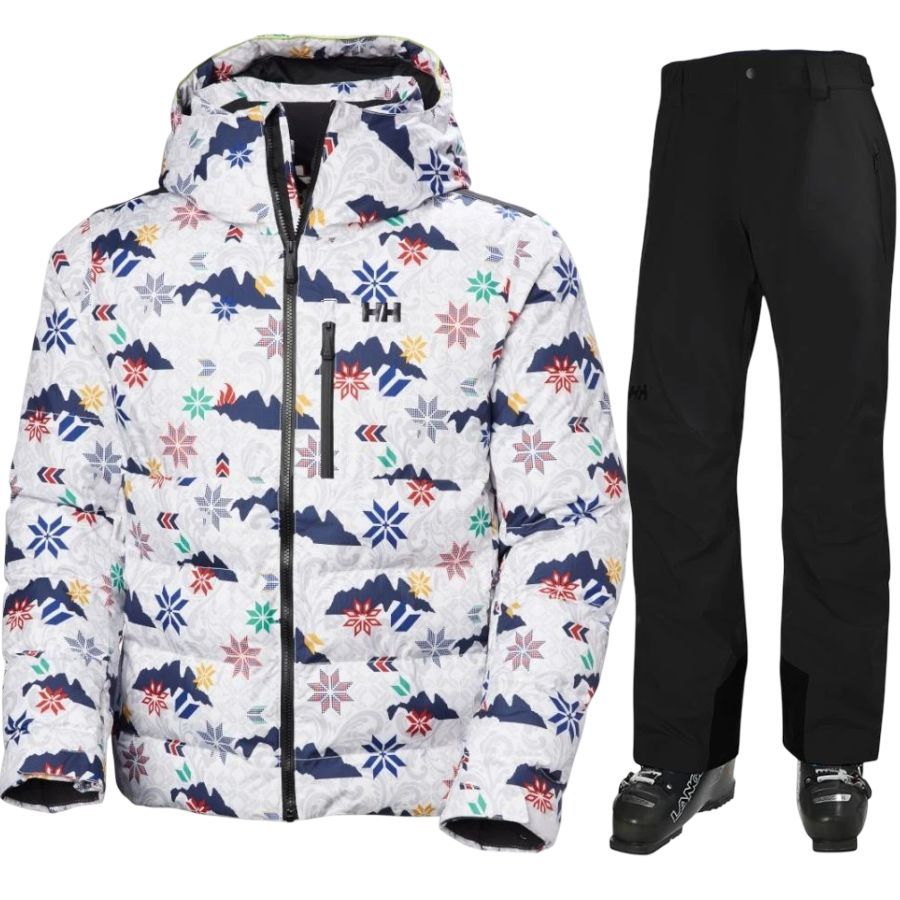 Helly Hansen Kvitfjell/Legendary skisæt, herre, hvid/sort