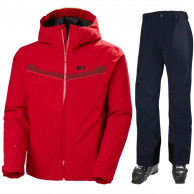 Helly Hansen Panorama 2.0/Legendary, skisæt, herre, rød/mørkeblå