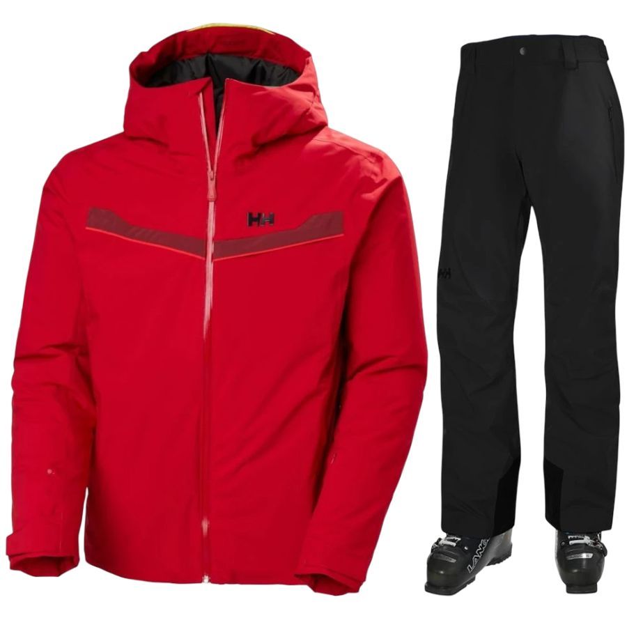 Helly Hansen Panorama 2.0/Legendary skisæt, herre, rød/sort