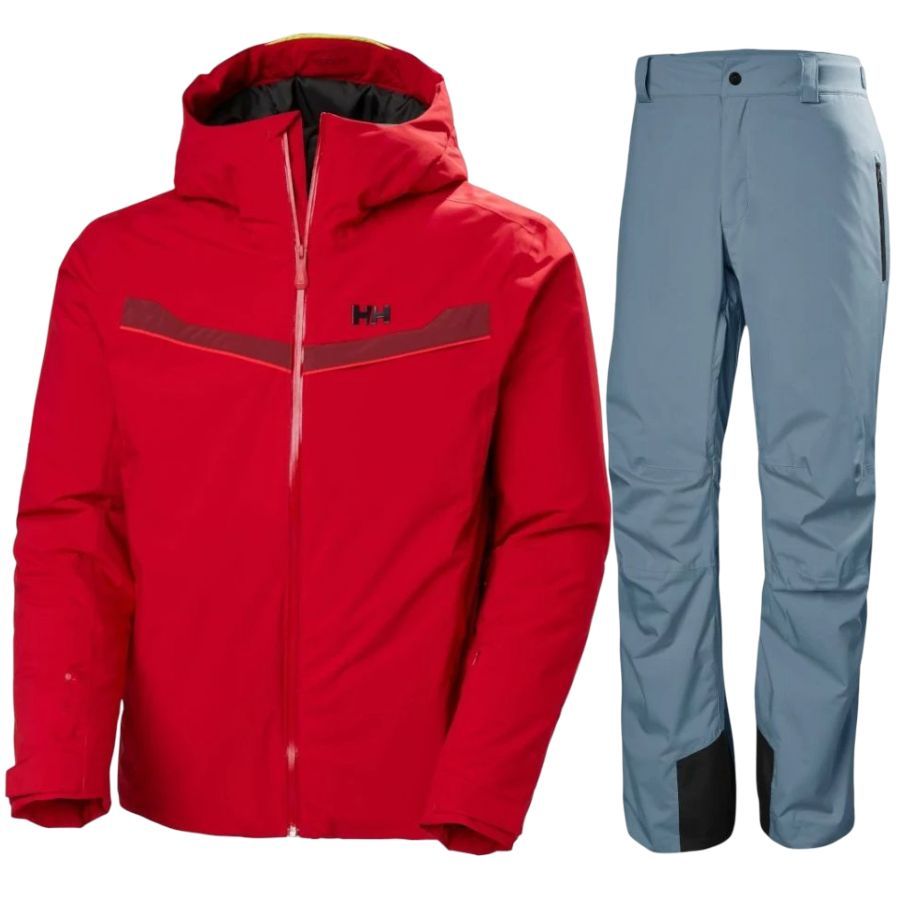 Helly Hansen Panorama 2.0/Legendary, skisæt, herre, rød/blå