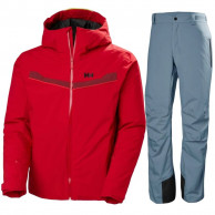 Helly Hansen Panorama 2.0/Legendary, skisæt, herre, rød/blå