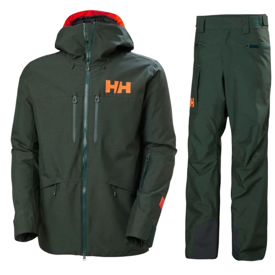 Helly Hansen Garibaldi 2.0, skisæt, herre, mørkegrøn