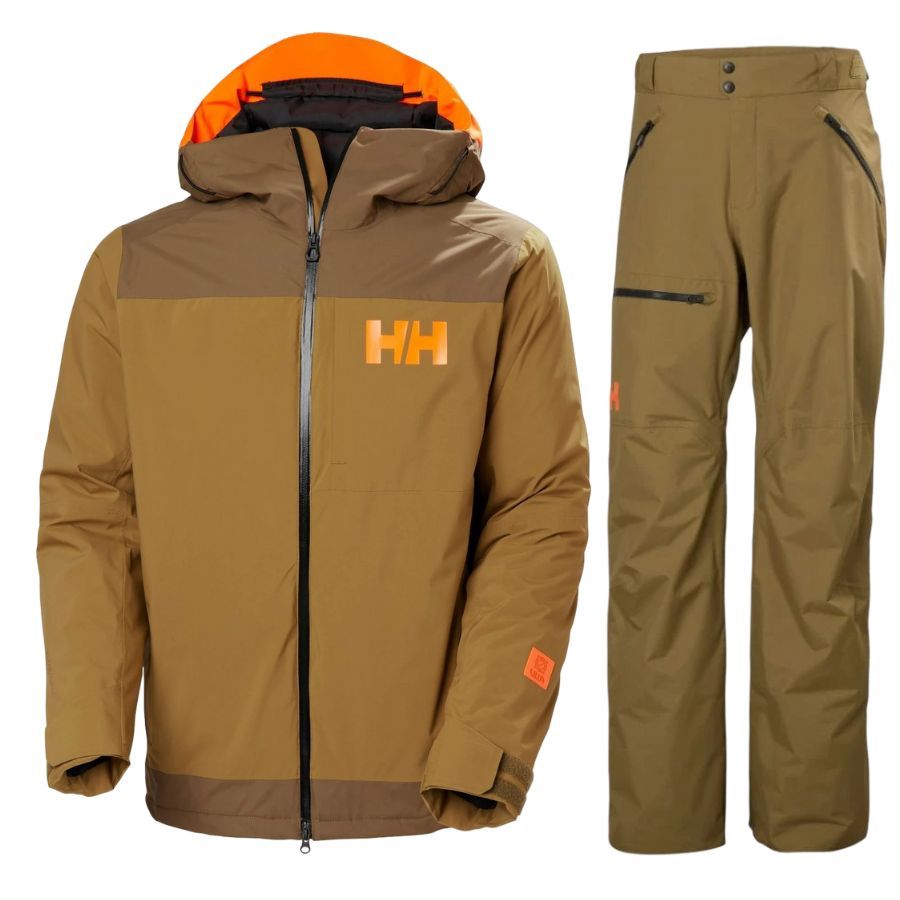 Helly Hansen Powdreamer 2.0/Sogn Cargo, skisæt, herre, brun