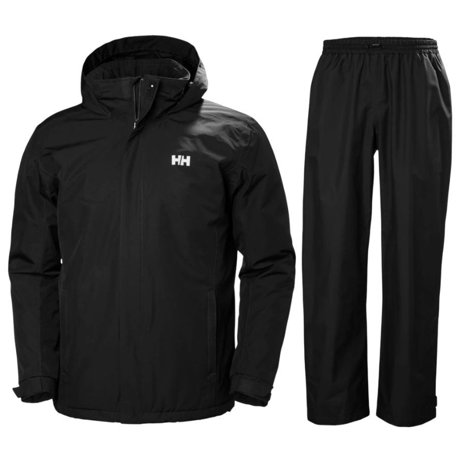 Helly Hansen Dubliner/HH Rain zestaw przeciwdeszczowy, mężczyźni, czarny