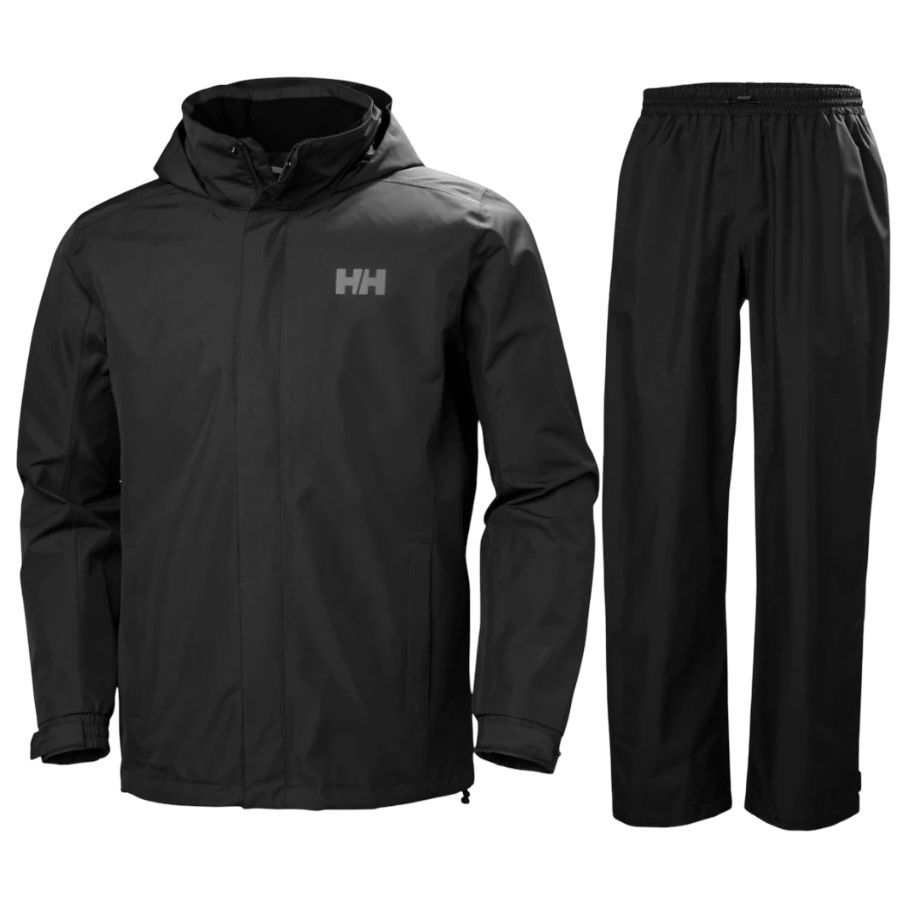 Helly Hansen Dubliner/HH Rain regnställ, herr, svart