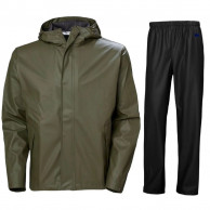 Helly Hansen Moss, regnställ, herr, mörkgrön/svart