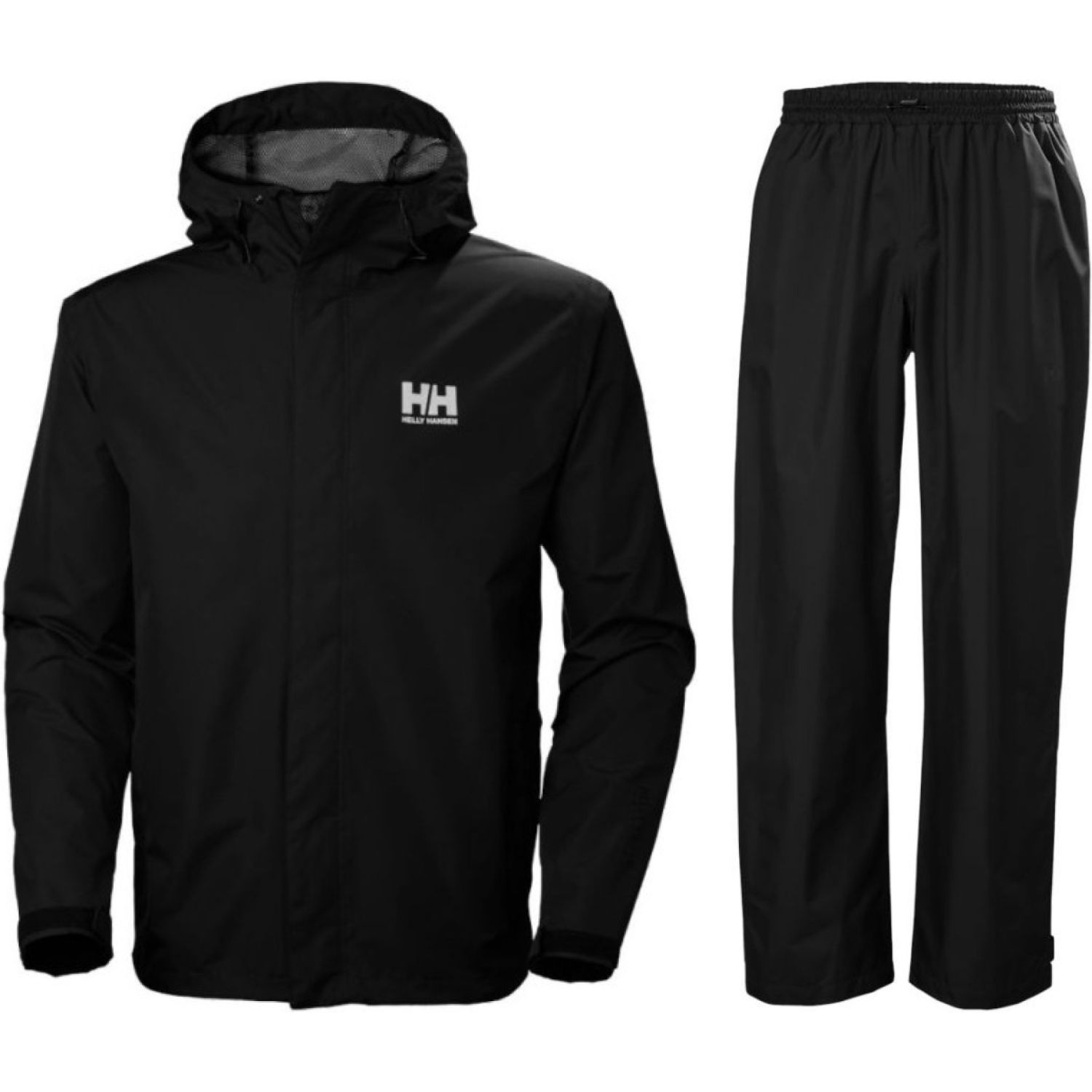 Helly Hansen Seven J/HH Rain, regnställ, herr, svart