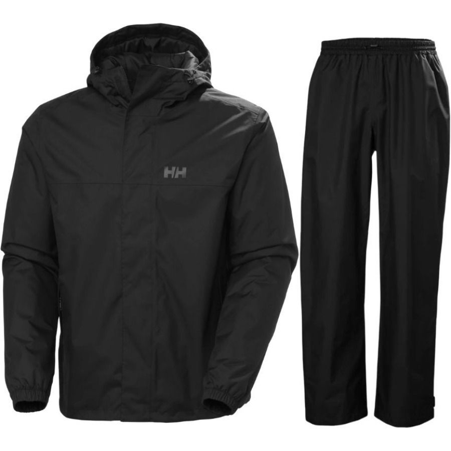 Helly Hansen Vancouver/HH Rain, regnsett, herre, svart