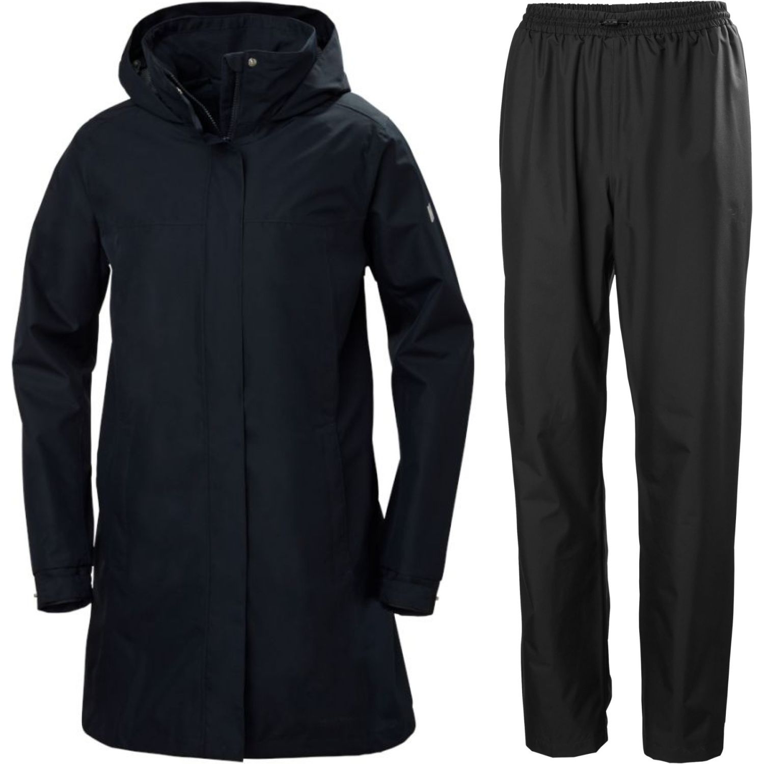 Helly Hansen Aden Long/HH Rain, regnställ, dam, marinblå/svart