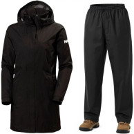 Helly Hansen Aden Long/HH Rain, regnställ, dam, svart