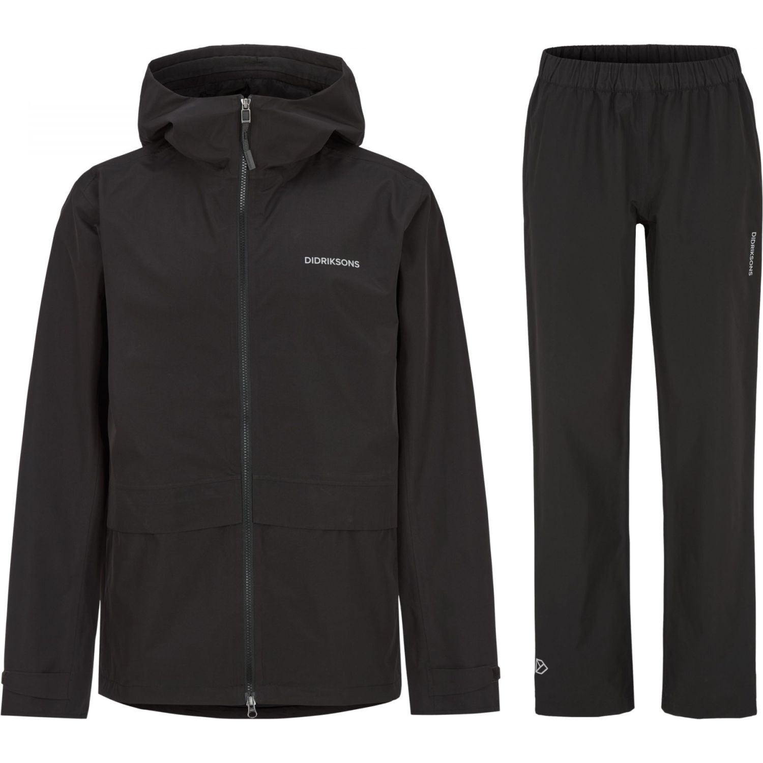 Didriksons Nordic conjunto de chuva, homem, preto