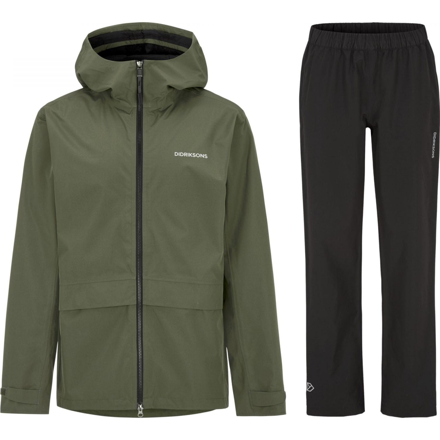 Combinaison de pluie Didriksons Nordic, homme, vert foncé/noir