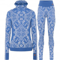 Kari Traa Saga Hood/Saga skiundertøjssæt, dame, blå