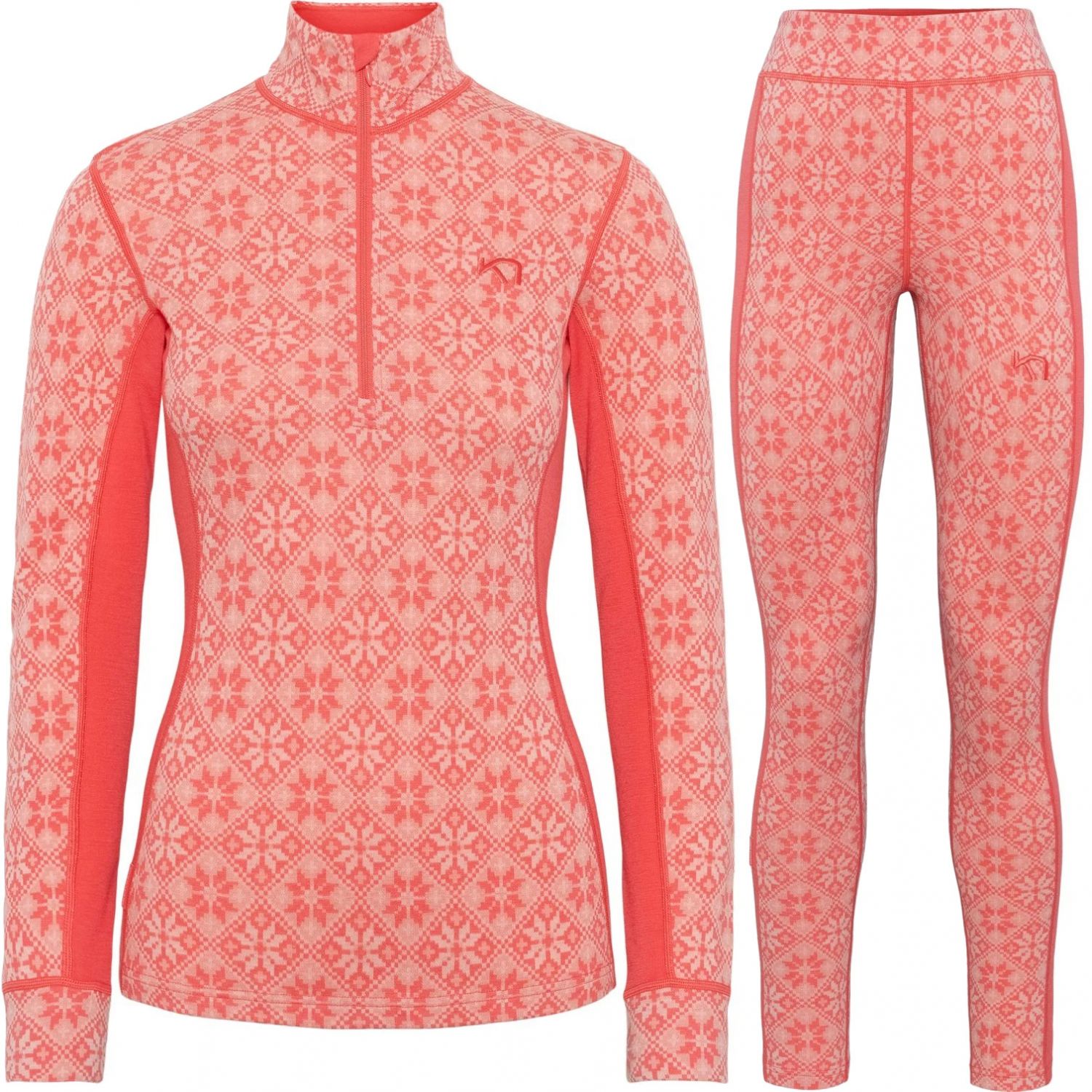 Kari Traa Rose H/Z/Rose skiundertøysett, dame, rosa