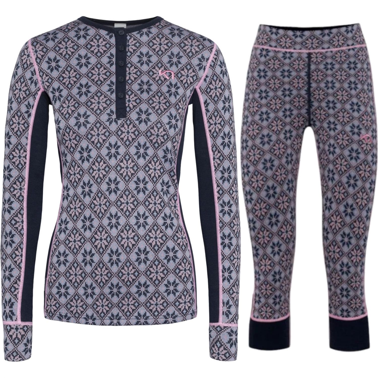 Kari Traa Rose/Rose Capri skiundertøysett, dame, mørkeblå