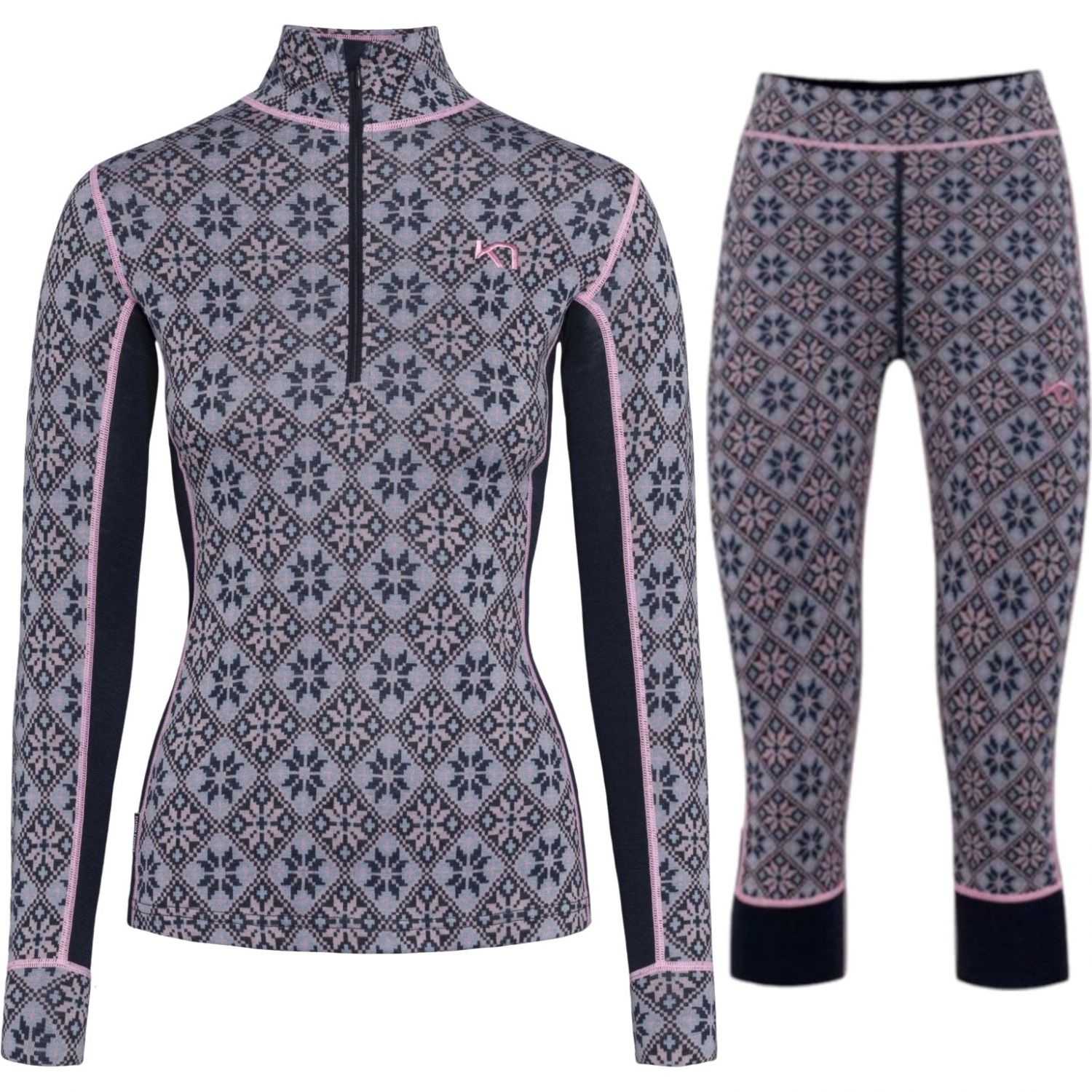 Kari Traa Rose H/Z/Capri skiundertøysett, dame, mørkeblå