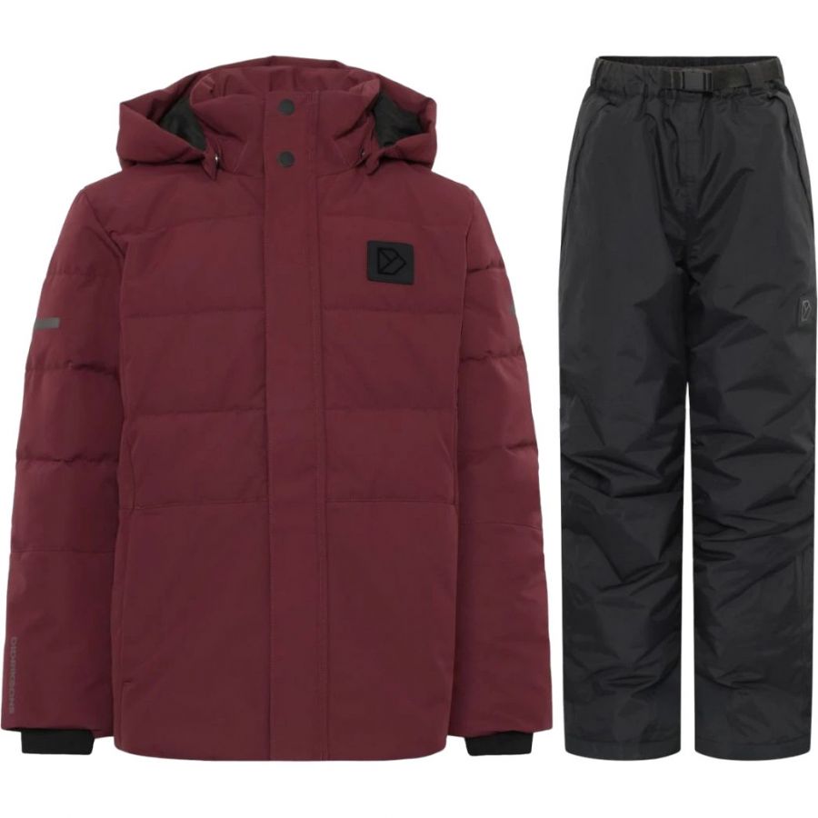 Ensemble Perlite/Silicate Didriksons, junior, noir/rouge foncé