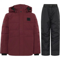 Ensemble Perlite/Silicate Didriksons, junior, noir/rouge foncé