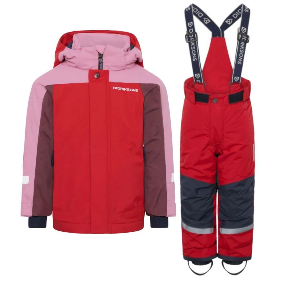 Didriksons Neptun/Idre skisett, junior, rød
