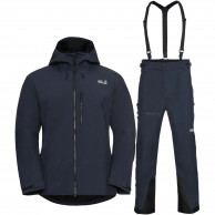 Jack Wolfskin Flowline Pro 2L Ins skiset, heren, donkerblauw
