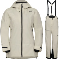 Jack Wolfskin Flowline Pro 2L Ins sæt, dame, beige