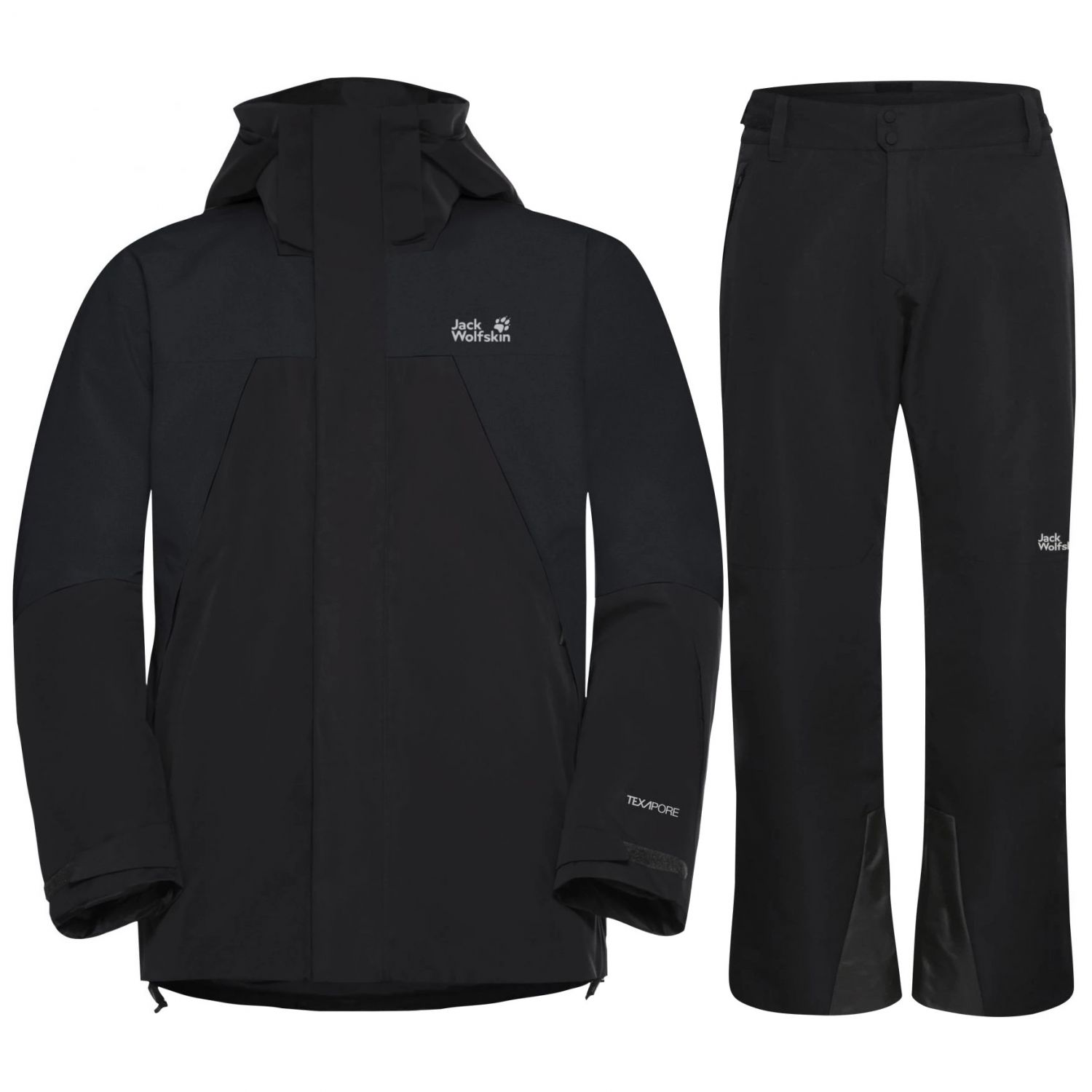 Jack Wolfskin Flowline 2L Ins skidjacka/skidbyxor, herr, svart